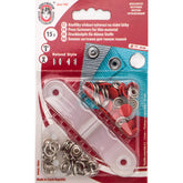Drukknopen set | 11 mm | Roland Jersey | rood | 15 stuks Drukknopen KIN - 11 - ROLAND - ROOD - 1941 8590265080456